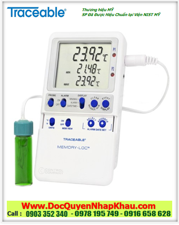 Nhiệt kế dải đo –50.00 đến 70.00°C, 6447 Memory-Loc™ Traceable® Datalogger